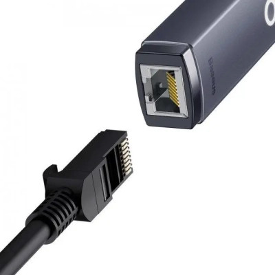 Адаптер USB-C to RJ45 Ethernet 1000Mbps Lite Series Baseus (WKQX000313) Винница - изображение 5