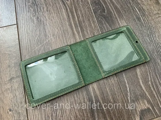 Обкладинка на посвідчення "Учасник бойових дій" із вінтажної шкіри Crazy Horse Київ