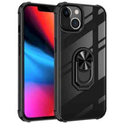 Чохол до мобільного телефона Drobak Magnetic Ring Case with Airbag Apple iPhone 12 Pro Max Black (707018) Вінниця