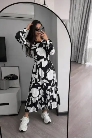 Трендовое платье миди из льна жатка из льна Одесса