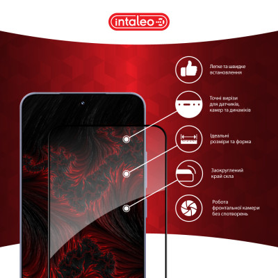 Стекло защитное Intaleo Full Glue Xiaomi 15 Black (1283126607349) Винница - изображение 3