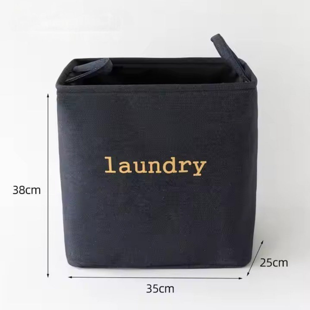 Органайзер-сумка для білизни у ванну кімнату для речей складаний, кошик для прання одягу з ручками темно-синій Кам'янець-Подільський - фото 5