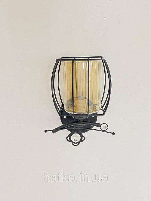 Настінне бра на 1 плафон B-91187C/1 чорне Київ - фото 1
