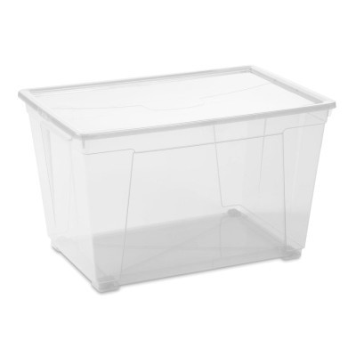 Контейнер для хранения DEA home Easy прямоугольный на колесах Прозрачный 46 л (20081) Винница - изображение 1