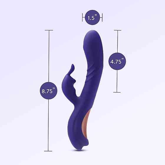Вибратор кролик Blush Harper с G-точечной стимуляцией, синий Sex Aura Киев