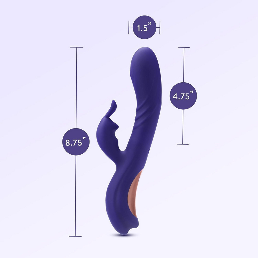 Вибратор кролик Blush Harper с G-точечной стимуляцией, синий Sex Aura Киев - изображение 6
