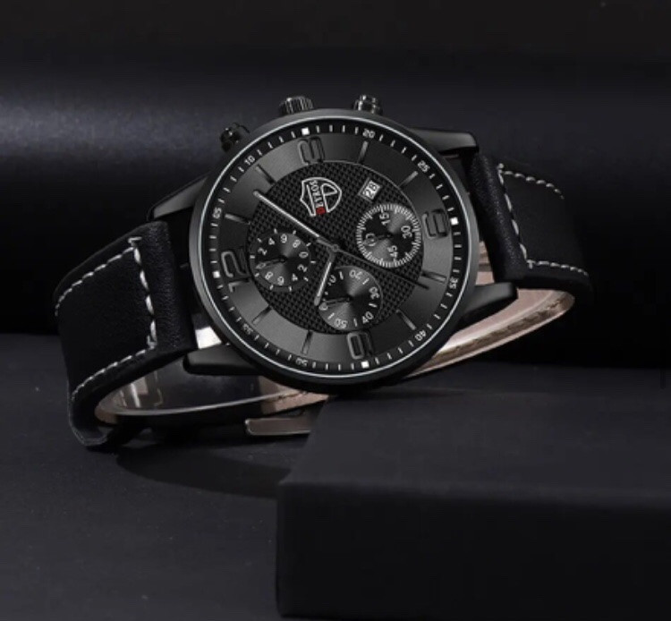 Подарочный набор для мужчин: 1наручные часы, 1 браслет и 1 ожерелье- диам 4,2 дл 22см шир рем 2см, без коробки Киев - изображение 4