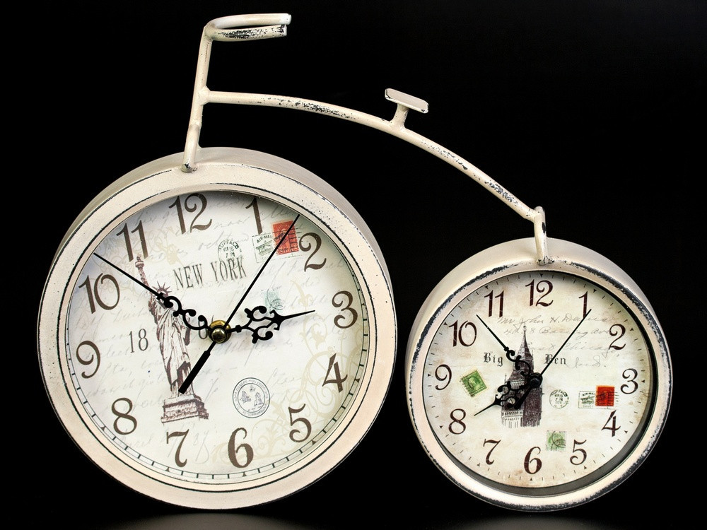 Годинник старовинний настільний Велосипед Київ - фото 1