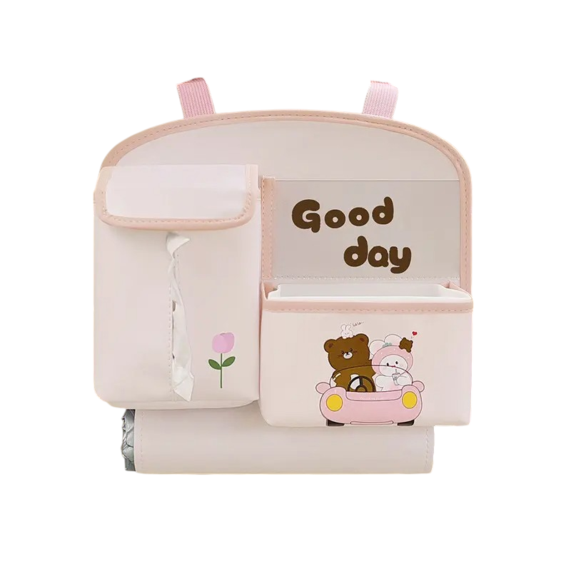 Детский автомобильный органайзер, накидка на сидение, органайзер в машину, розовый цвет Каменец-Подольский - изображение 4