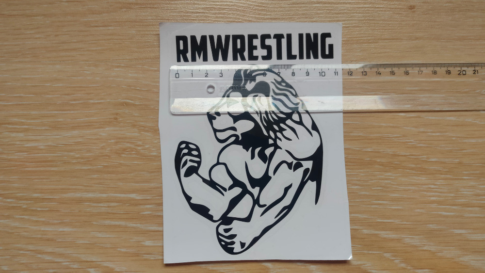 Наклейка на авто-мото Лев rmwrestling Чёрная Киев - изображение 5