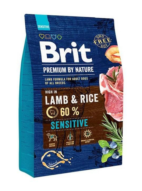 Сухой корм Brit Premium Dog Sensitive Lamb для собак с чувствительным пищеварением, с ягненком, 3 кг Винница - изображение 1