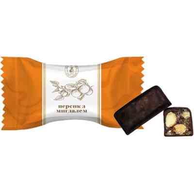 Конфета Галицька цукерка Персик с миндалем 1 кг (002316) Винница