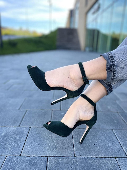 Nivelle Босоніжки жіночі NIVELLE 1794/10503-10512 темно-зелені (літо, замша натуральна) (3673) Коломия - фото 4