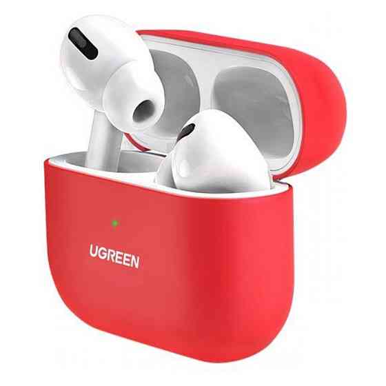 Чехол для навушників Ugreen Silica Gel Case Protector for Apple Airpods Pro 80512 (Червоний) Николаев