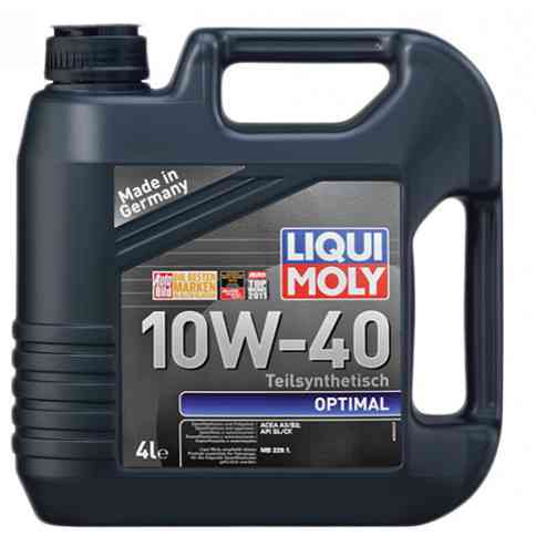 LIQUI MOLY 3930 Optimal SAE 10W-40 — Напівсинтетична моторна олива | Надійний захист двигуна, чистота та стабільна робота Ковель