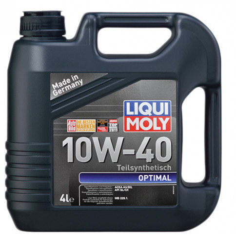 LIQUI MOLY 3930 Optimal SAE 10W-40 — Напівсинтетична моторна олива | Надійний захист двигуна, чистота та стабільна робота Ковель - фото 1