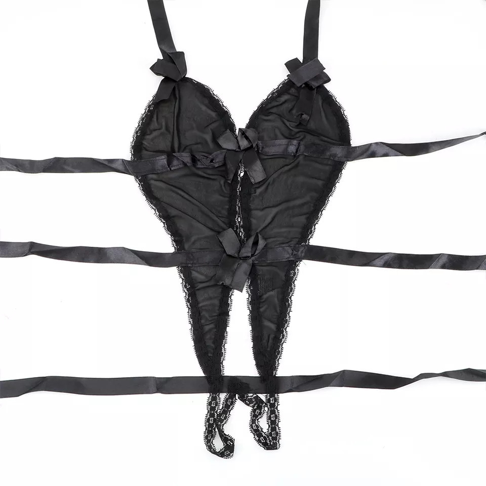 Прозрачное боди черное - размер универсальный, полиэстер Киев - изображение 3