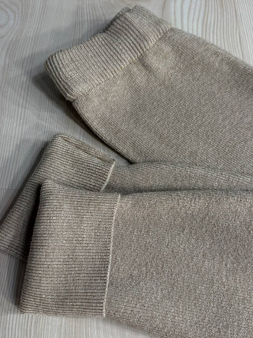 Лосини жіночі My fashion 301 в’язані трикотажні теплі з високою талією one size бежеві, бежевий, one size Київ - фото 2