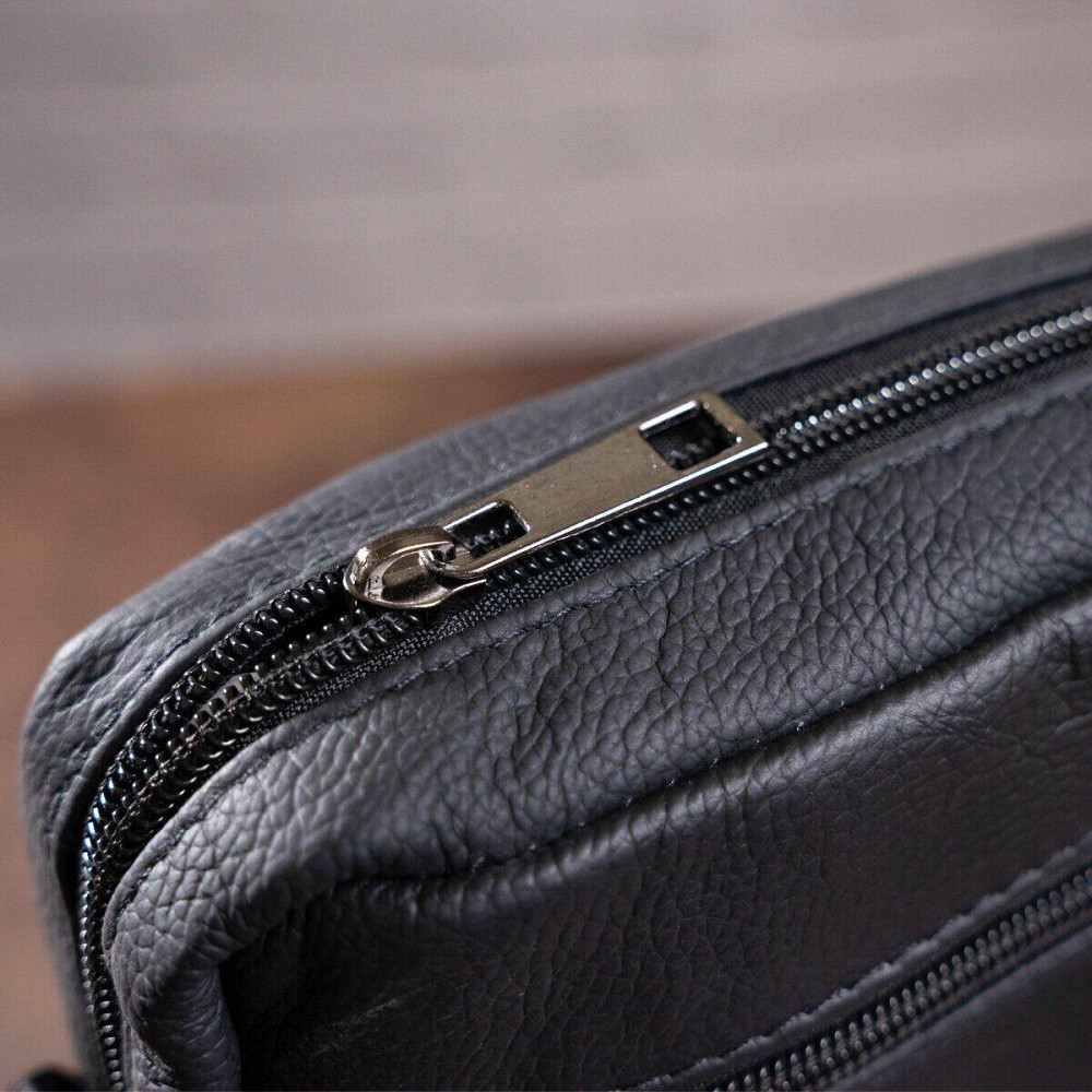 Сумка вертикальна шкіряна Чорна (Vintage) Київ - фото 2