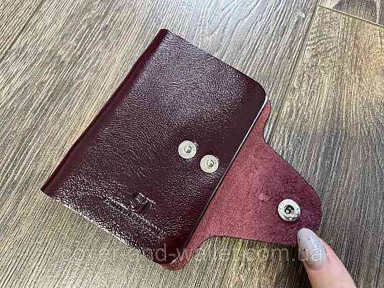 Маленькая кожаная визитница для пластиковых карточек ST Leather Киев