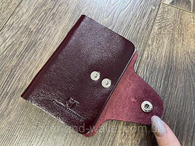 Маленькая кожаная визитница для пластиковых карточек ST Leather Киев - изображение 2