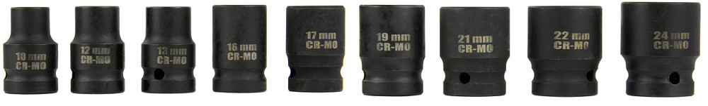 Набор торцевых головок 1/2» 9 шт с L-образных ключом в кейсе Mar-Pol (M58235) Нововолынск - изображение 6