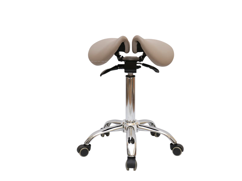 Стул-седло для мастера 4008, раздельное сиденье, 2 регулировки Бежевий Киев - изображение 1