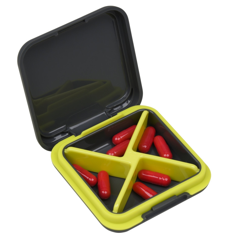 Кейс для капсул Fitseven UZSPACE TP005GY, графітовий з жовтим Вінниця - фото 3