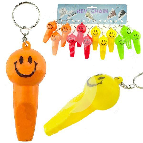 Брелок свисток із пластику Смайл 12 шт Київ - фото 1