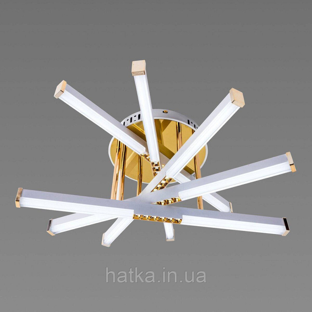 Люстра світлодіодна акрилова Sirius B YH839/5 WT+GD 65W Київ - фото 5