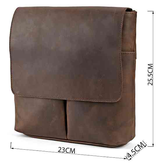 Сумка SHVIGEL 00998 из винтажной кожи Коричневая Киев