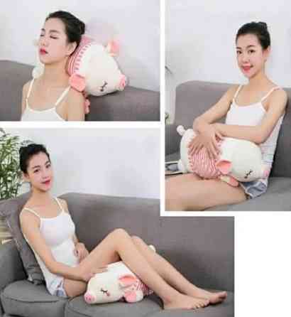 Массажная подушка Piggy WJH-11 Свинка (роликовый массажер, прогрев, таймер) Винница