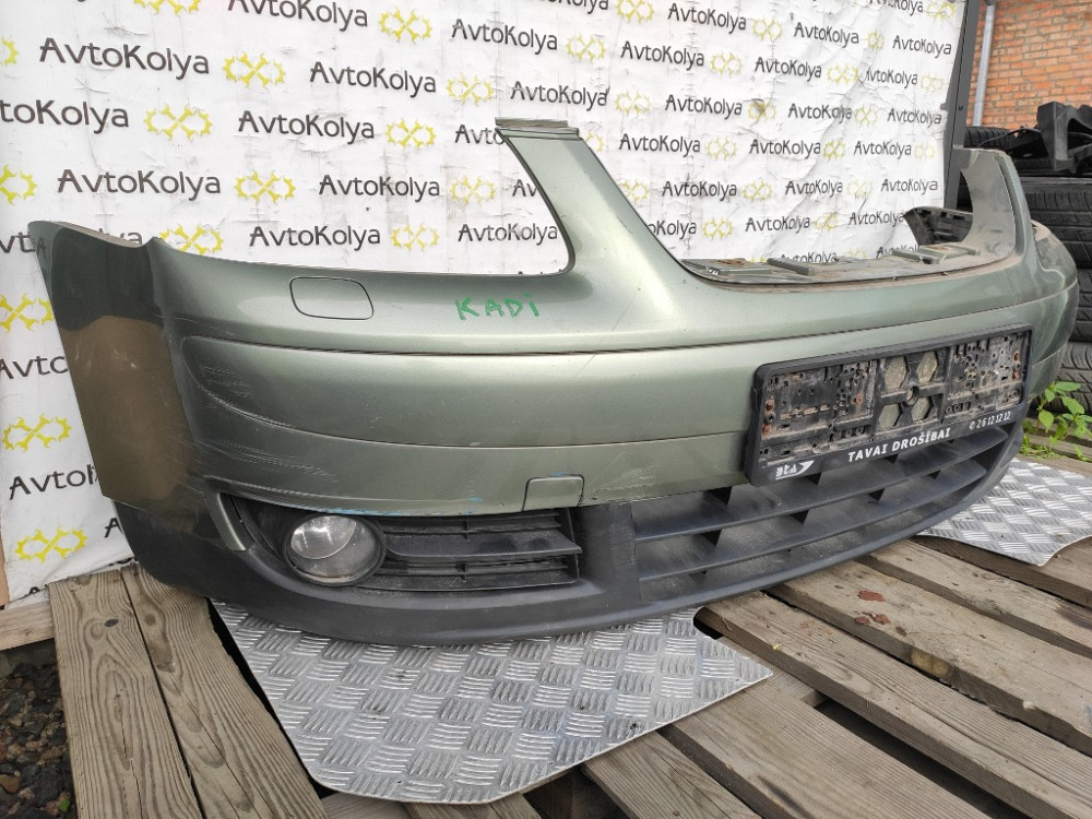 Бампер передній з туманками VW Caddy 2004-2010 Ковель - фото 3