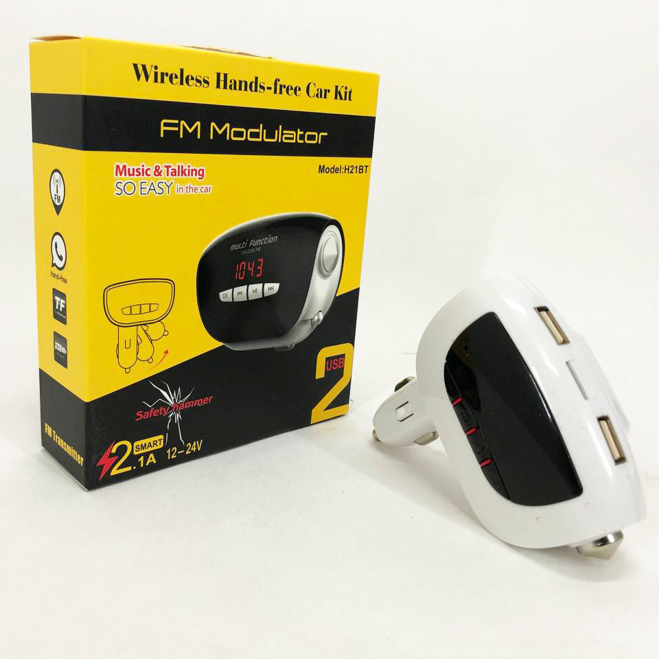 Автомобильный модулятор fm с usb MOD. H21 BT, Блютуз трансмиттер для авто, Блютуз фм трансмиттер NZ-51 Львов - изображение 20