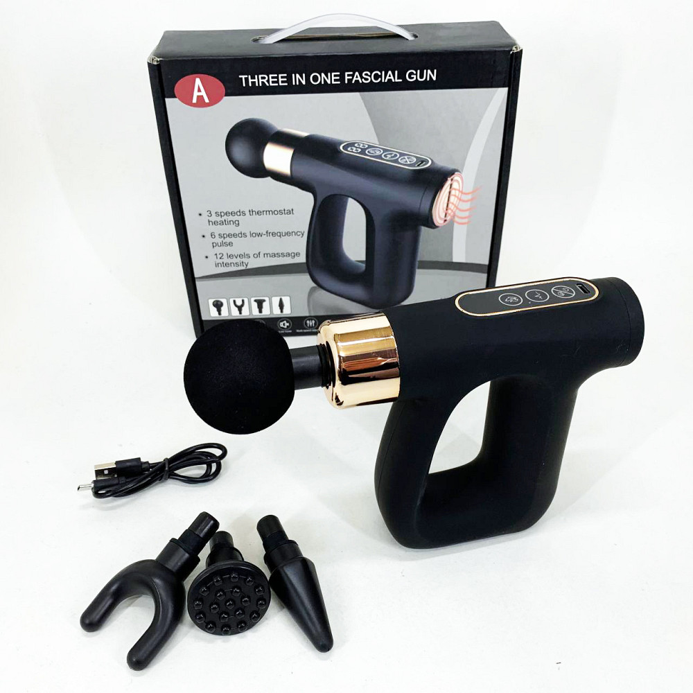 Портативний масажер для тіла, Ударний вібромасажер для тіла, Портативний перкусійний масажер ZK-82 Львів - фото 2