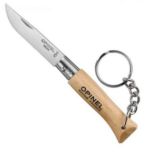 Складаний Ніж брелок Opinel  "Inox Natural Keychain No.04" (000081) Неіржавка сталь Нововолинськ