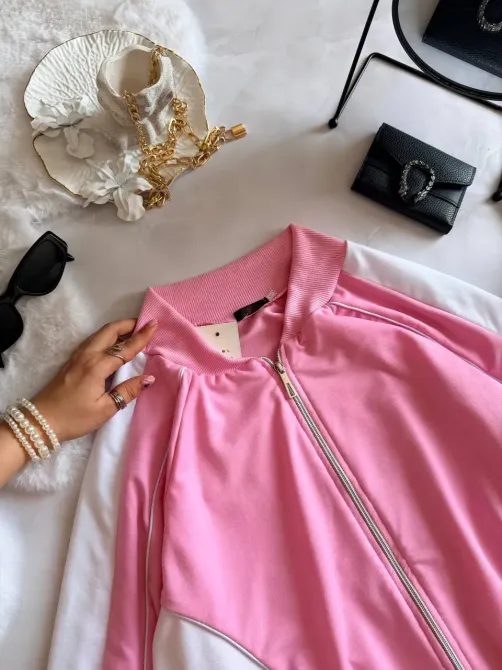 Жіночий спортивний костюм двонитка з блискавкою та регульованими штанами Одеса - фото 15