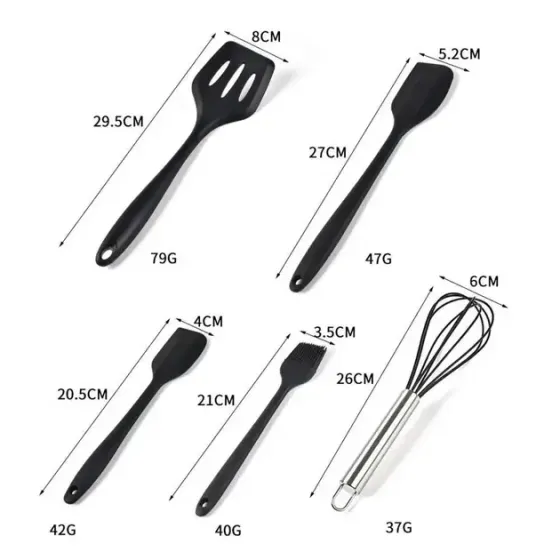 Кухонный силиконовый набор Kitchen Sets 5в1 Коломия