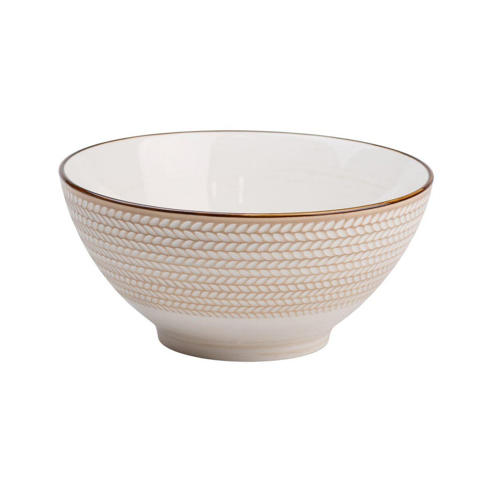 Тарелка глубокая фарфоровая круглая 20.5 см белая HP23385 Киев - изображение 1