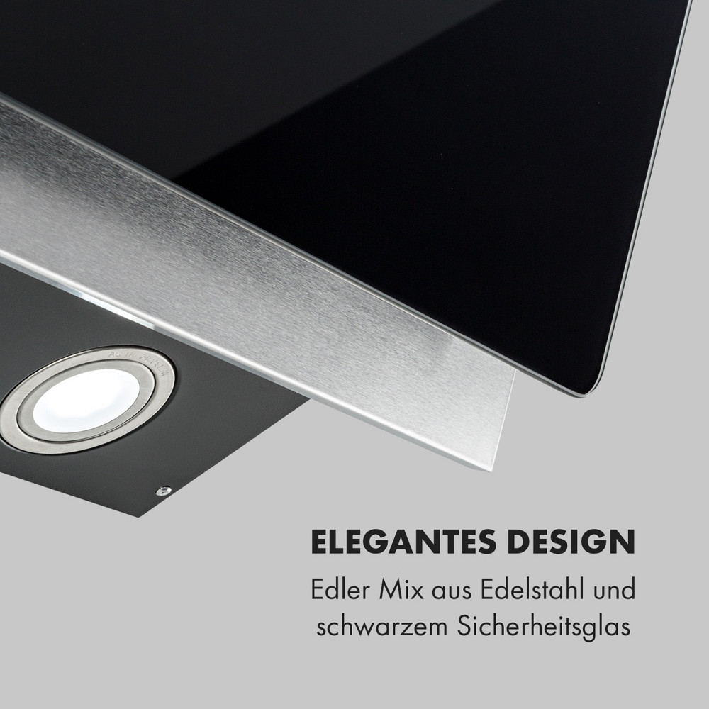 Вытяжка Alessia вытяжка над головой 350 м³/ч Push Control черный 60 см (Германия, читать описание) Ровно - изображение 3