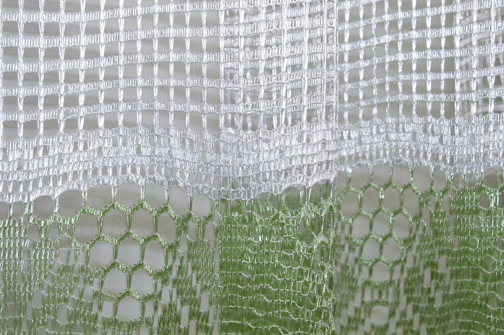 Тюль сітка висотою 1,5м, колекції "Juli" колір білий з зеленим 1377т Київ - фото 5