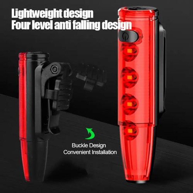 Велосипедный фонарь с сигналом LEADBIKE LD77-LS-4 LED, Мигалка для велосипеда на батарейках HJ-39 Львов - изображение 19