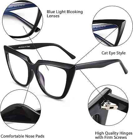 Комп'ютерні окуляри з захистом від синього світла JIM HALO ZTPT2045-F Луцк