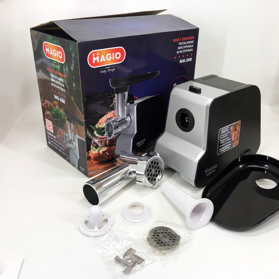 М'ясорубка електрична метал, Електром'ясорубка з реверсом і насадкою для ковбаси, М'ясорубки шнекові OV-72 Львів - фото 13