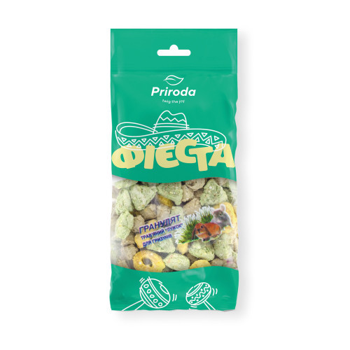 Ласощі Природа Фієста Гранулят трав_яний для гризунів асорті 100 г Київ - фото 1