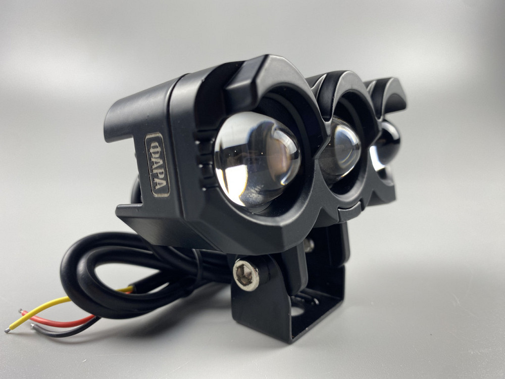 LED фара світлодіодна додаткова 30W з чіткою світловою межею, фара для мотоцикла комбо-промінь Мукачево - фото 4