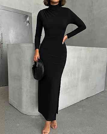 Жіноча класична приваблива максі сукня креп дайвінг Одеса