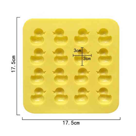 Молд силиконовый Утка 175 на 175 мм желтый Киев