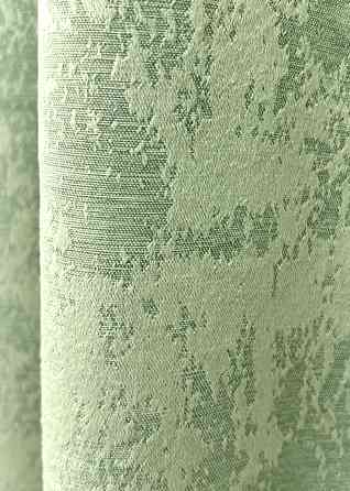 Комплект коротких штор VR-Textil Жакард Sultan XO № 1147ш Світло-оливковий 140х170 см 2 шт (35-0420) Київ