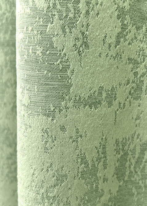 Комплект коротких штор VR-Textil Жакард Sultan XO № 1147ш Світло-оливковий 140х170 см 2 шт (35-0420) Київ - фото 6